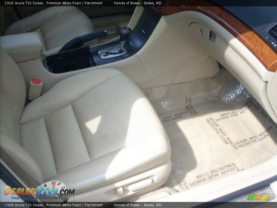 2008 Acura TSX Sedan Premium White Pearl / Parchment Photo #18