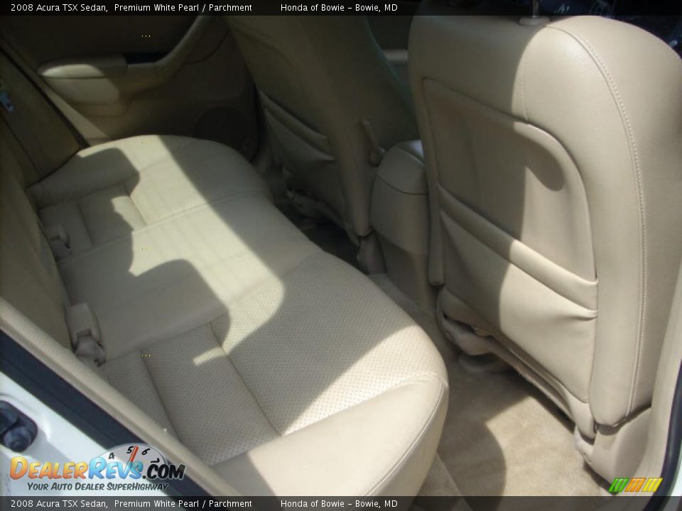2008 Acura TSX Sedan Premium White Pearl / Parchment Photo #19