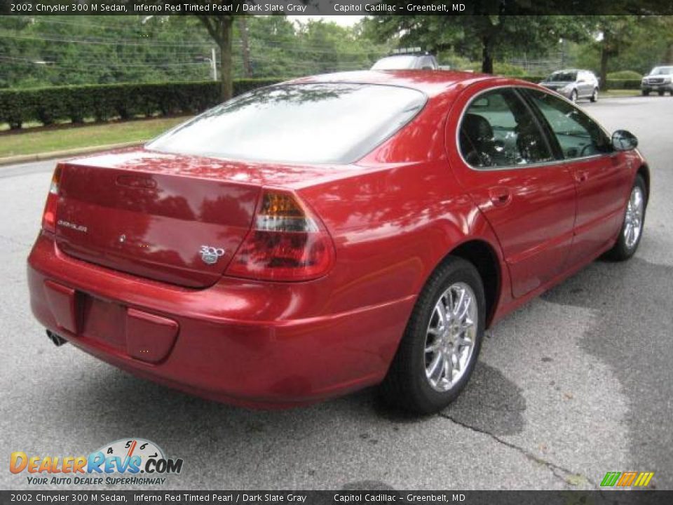 2002 Chrysler 300 M Sedan Inferno Red Tinted Pearl / Dark Slate Gray Photo #4