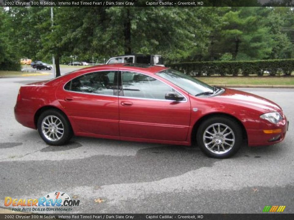 2002 Chrysler 300 M Sedan Inferno Red Tinted Pearl / Dark Slate Gray Photo #5