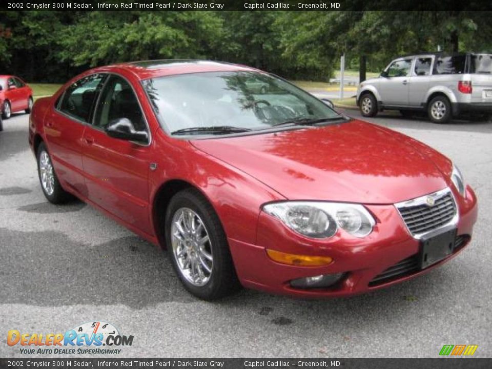 2002 Chrysler 300 M Sedan Inferno Red Tinted Pearl / Dark Slate Gray Photo #6