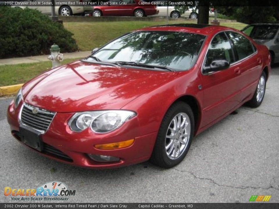 2002 Chrysler 300 M Sedan Inferno Red Tinted Pearl / Dark Slate Gray Photo #8