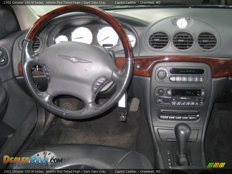 2002 Chrysler 300 M Sedan Inferno Red Tinted Pearl / Dark Slate Gray Photo #14