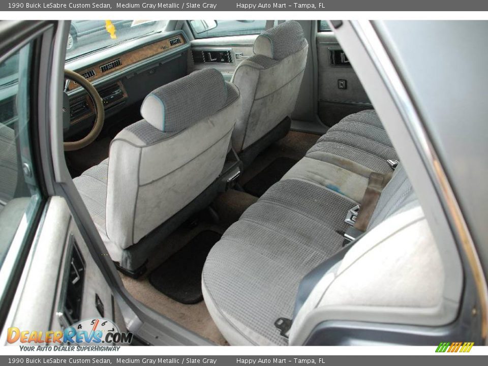 1990 Buick LeSabre Custom Sedan Medium Gray Metallic / Slate Gray Photo #4