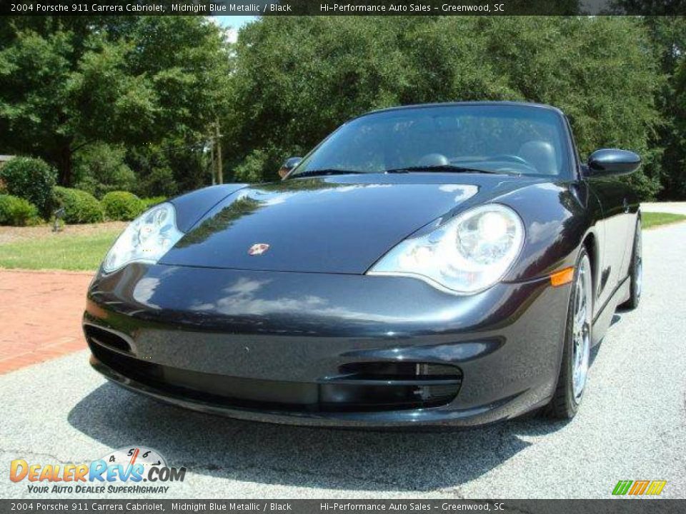 2004 Porsche 911 Carrera Cabriolet Midnight Blue Metallic / Black Photo #1