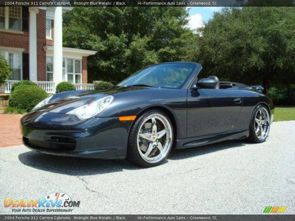 2004 Porsche 911 Carrera Cabriolet Midnight Blue Metallic / Black Photo #2