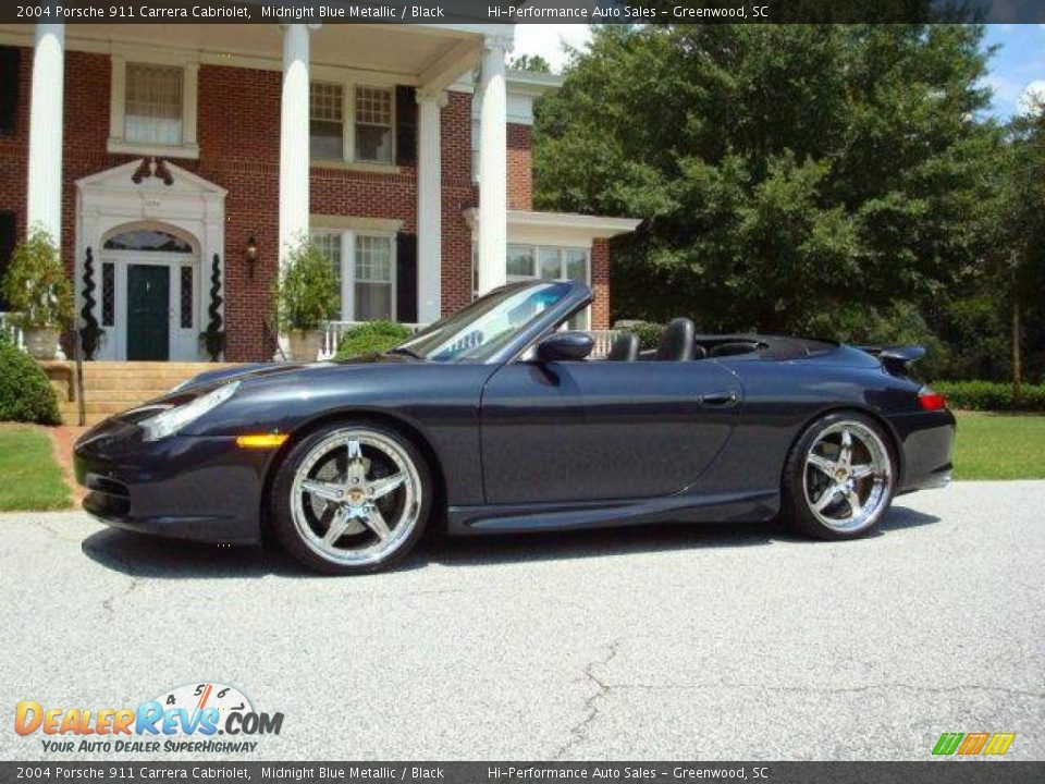 2004 Porsche 911 Carrera Cabriolet Midnight Blue Metallic / Black Photo #3