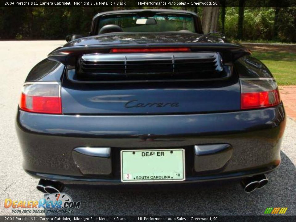 2004 Porsche 911 Carrera Cabriolet Midnight Blue Metallic / Black Photo #8
