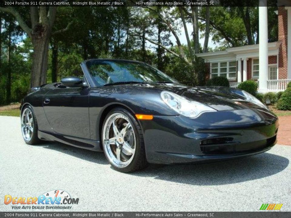 2004 Porsche 911 Carrera Cabriolet Midnight Blue Metallic / Black Photo #14