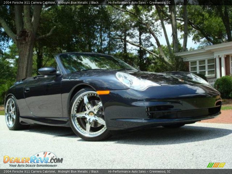 2004 Porsche 911 Carrera Cabriolet Midnight Blue Metallic / Black Photo #28