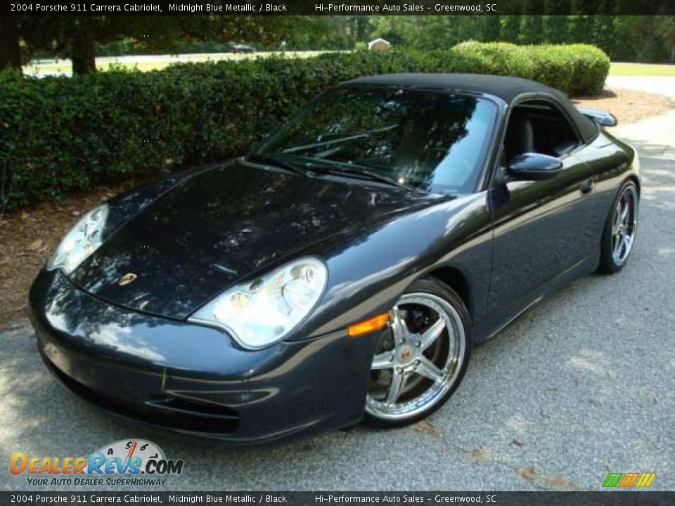 2004 Porsche 911 Carrera Cabriolet Midnight Blue Metallic / Black Photo #31