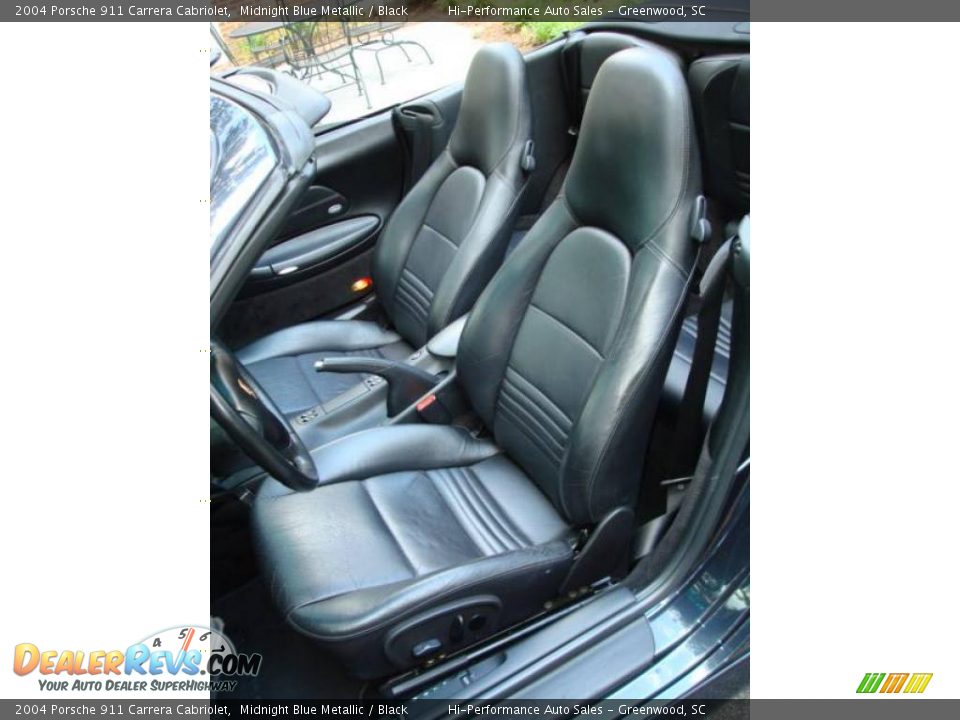Black Interior - 2004 Porsche 911 Carrera Cabriolet Photo #36