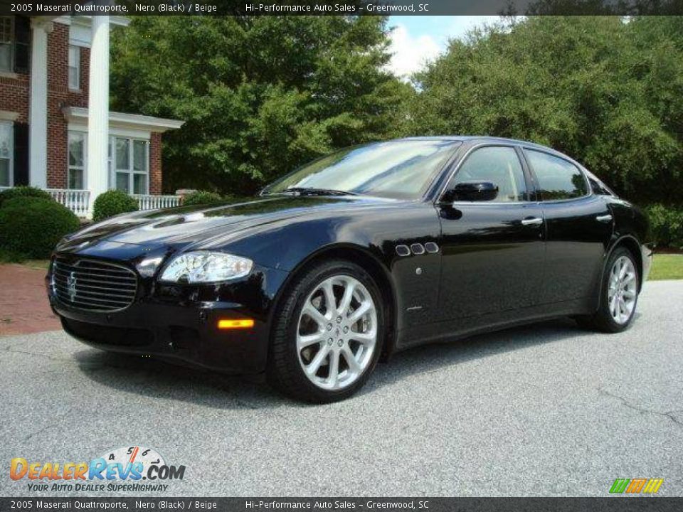 2005 Maserati Quattroporte Nero (Black) / Beige Photo #2