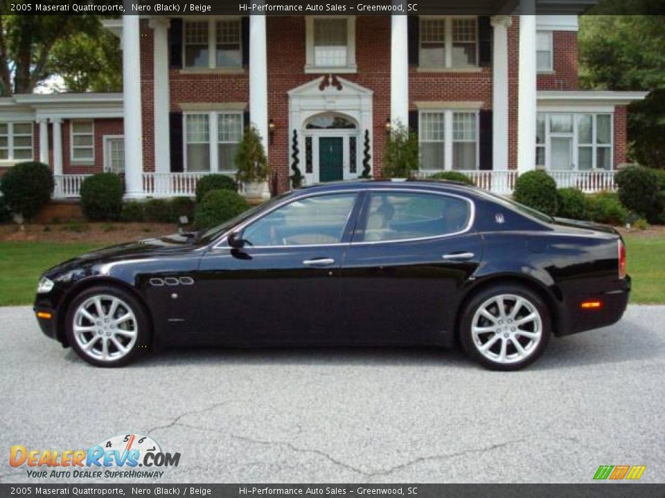 2005 Maserati Quattroporte Nero (Black) / Beige Photo #4