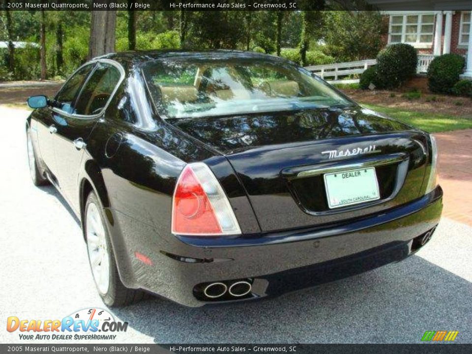 2005 Maserati Quattroporte Nero (Black) / Beige Photo #7