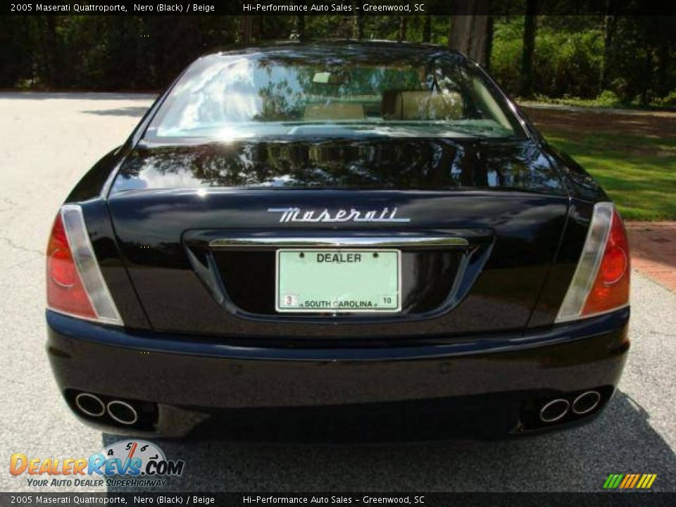 2005 Maserati Quattroporte Nero (Black) / Beige Photo #8