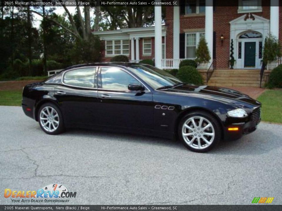 2005 Maserati Quattroporte Nero (Black) / Beige Photo #13