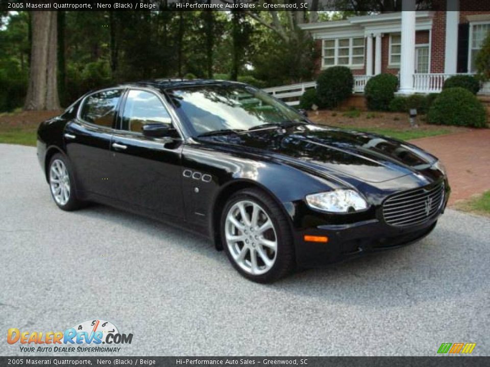 2005 Maserati Quattroporte Nero (Black) / Beige Photo #14