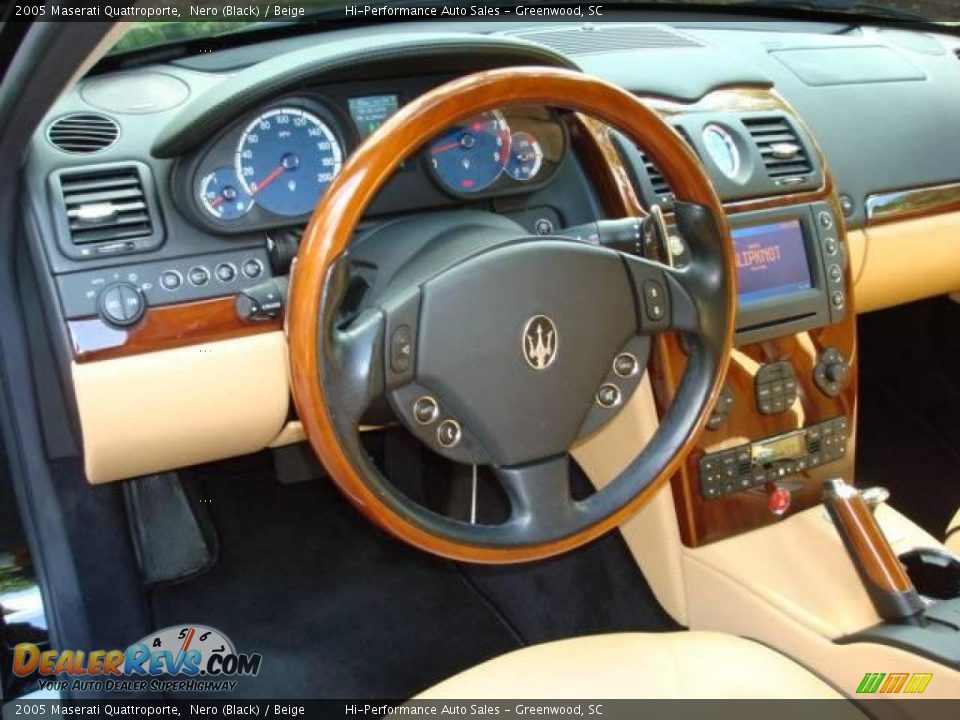 2005 Maserati Quattroporte Nero (Black) / Beige Photo #31
