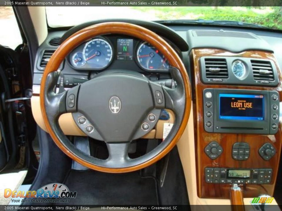 2005 Maserati Quattroporte Nero (Black) / Beige Photo #32