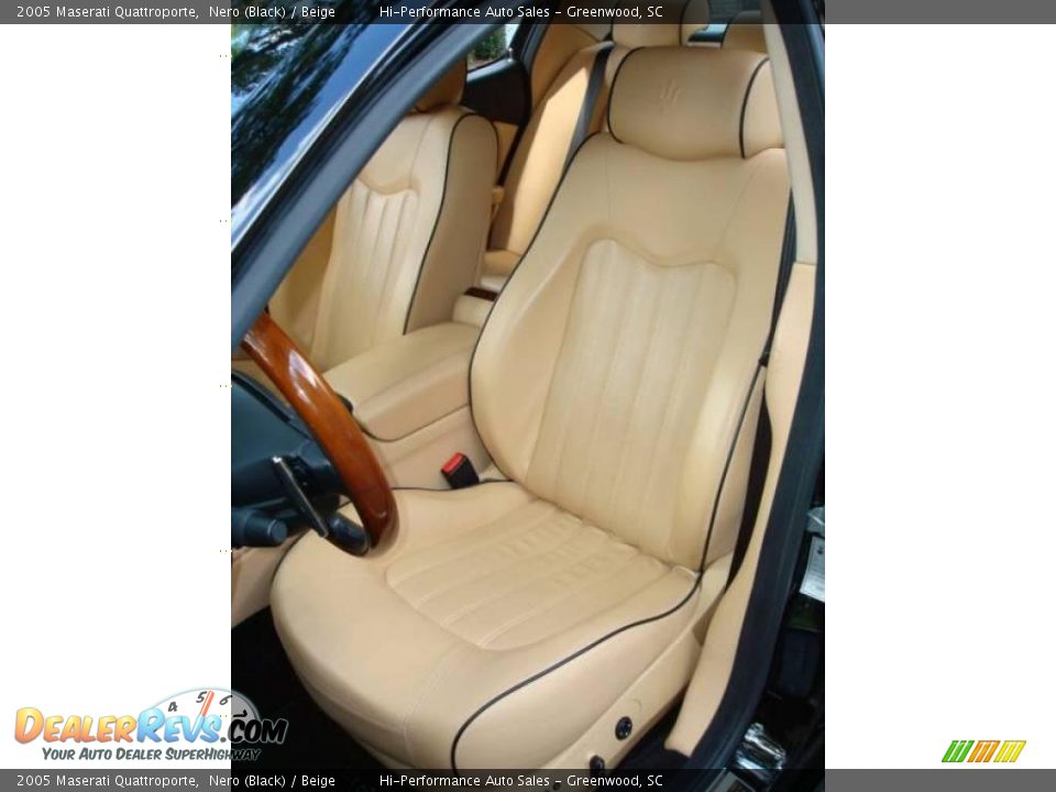 2005 Maserati Quattroporte Nero (Black) / Beige Photo #33