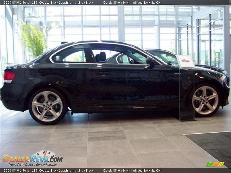 2009 BMW 1 Series 135i Coupe Black Sapphire Metallic / Black Photo #1