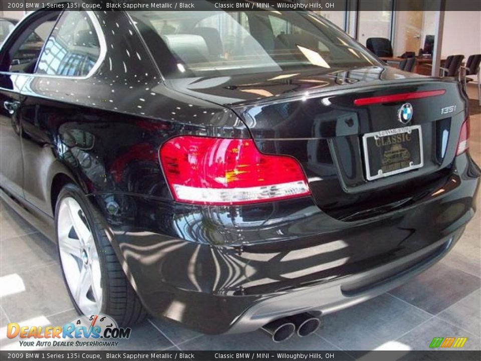 2009 BMW 1 Series 135i Coupe Black Sapphire Metallic / Black Photo #4
