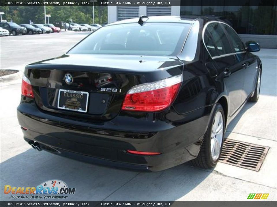 2009 BMW 5 Series 528xi Sedan Jet Black / Black Photo #3