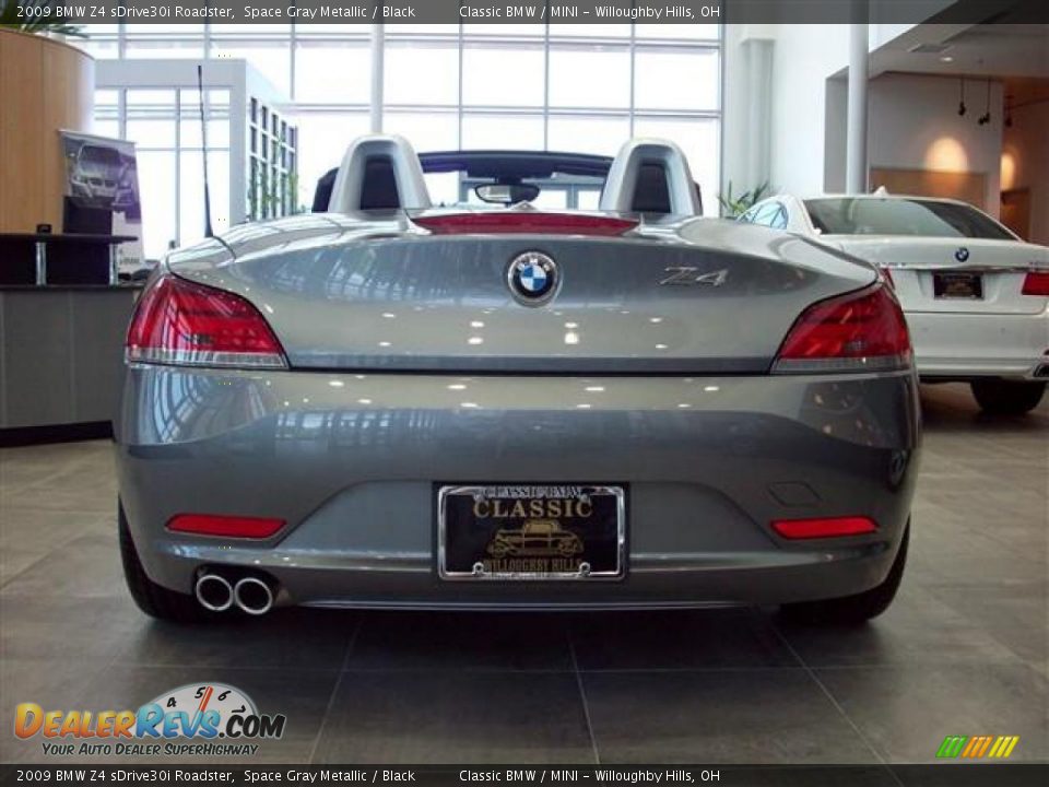 2009 BMW Z4 sDrive30i Roadster Space Gray Metallic / Black Photo #3