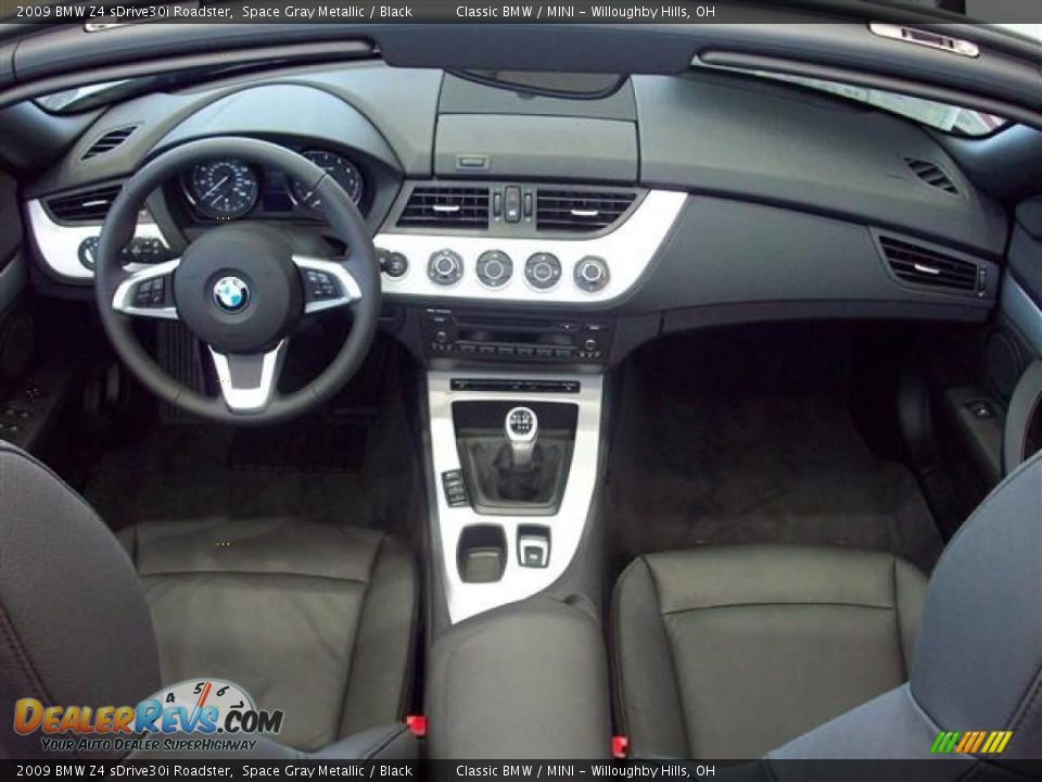 2009 BMW Z4 sDrive30i Roadster Space Gray Metallic / Black Photo #4