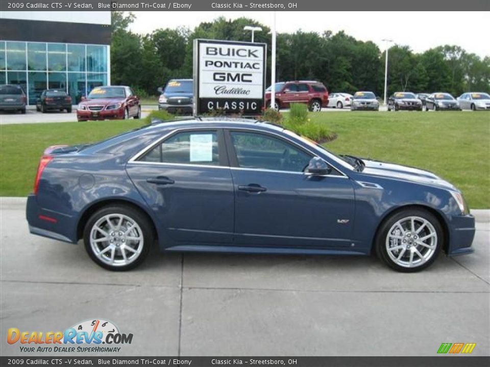 2009 Cadillac CTS -V Sedan Blue Diamond Tri-Coat / Ebony Photo #1