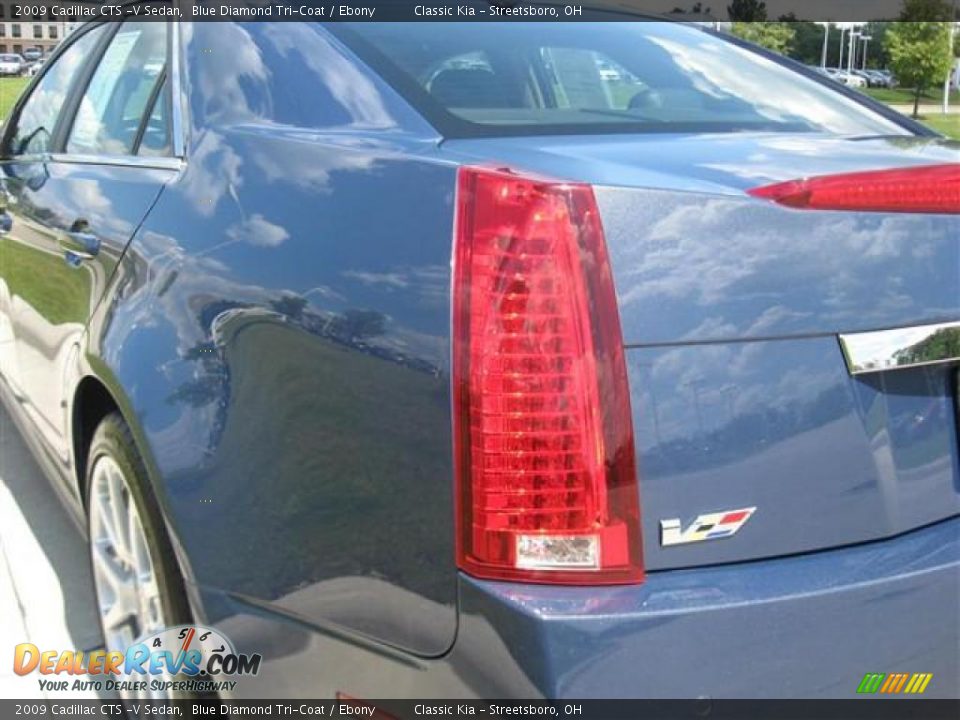 2009 Cadillac CTS -V Sedan Blue Diamond Tri-Coat / Ebony Photo #4