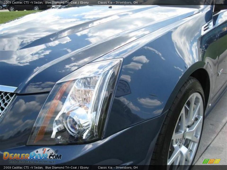 2009 Cadillac CTS -V Sedan Blue Diamond Tri-Coat / Ebony Photo #5
