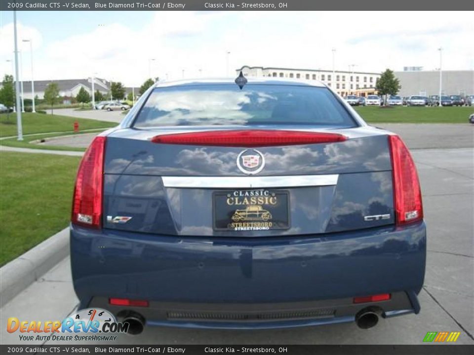 2009 Cadillac CTS -V Sedan Blue Diamond Tri-Coat / Ebony Photo #8