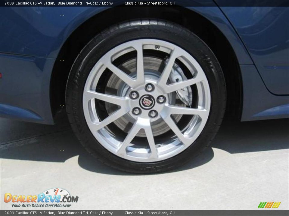 2009 Cadillac CTS -V Sedan Blue Diamond Tri-Coat / Ebony Photo #11