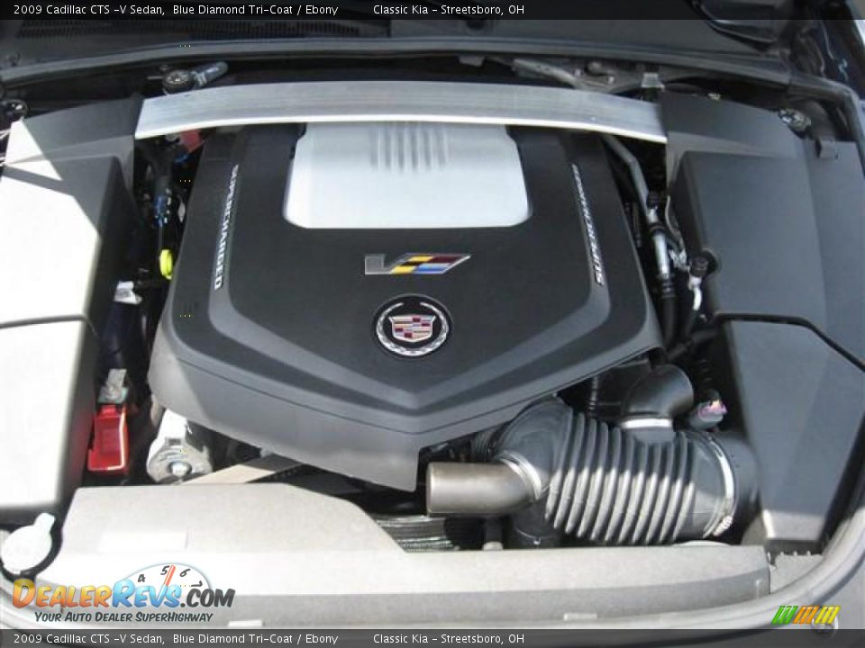 2009 Cadillac CTS -V Sedan Blue Diamond Tri-Coat / Ebony Photo #16