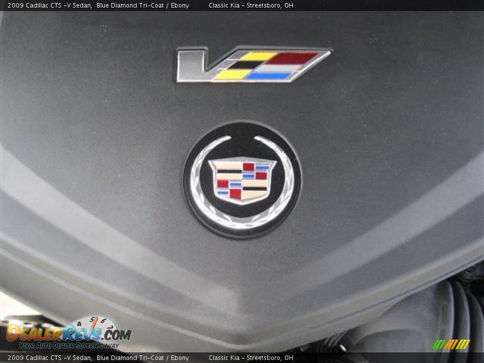 2009 Cadillac CTS -V Sedan Blue Diamond Tri-Coat / Ebony Photo #17