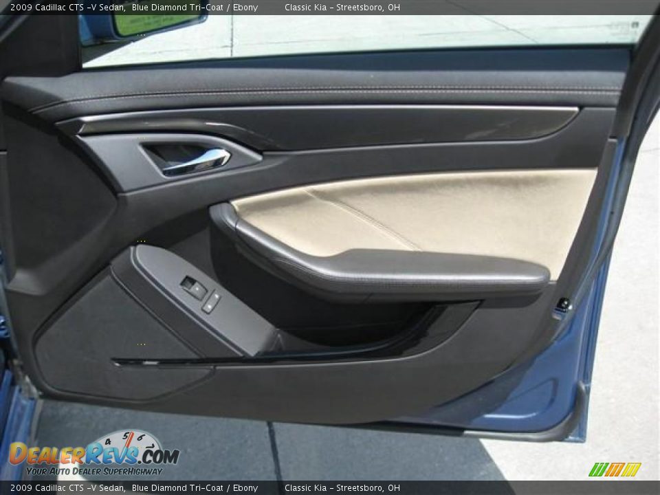 2009 Cadillac CTS -V Sedan Blue Diamond Tri-Coat / Ebony Photo #21
