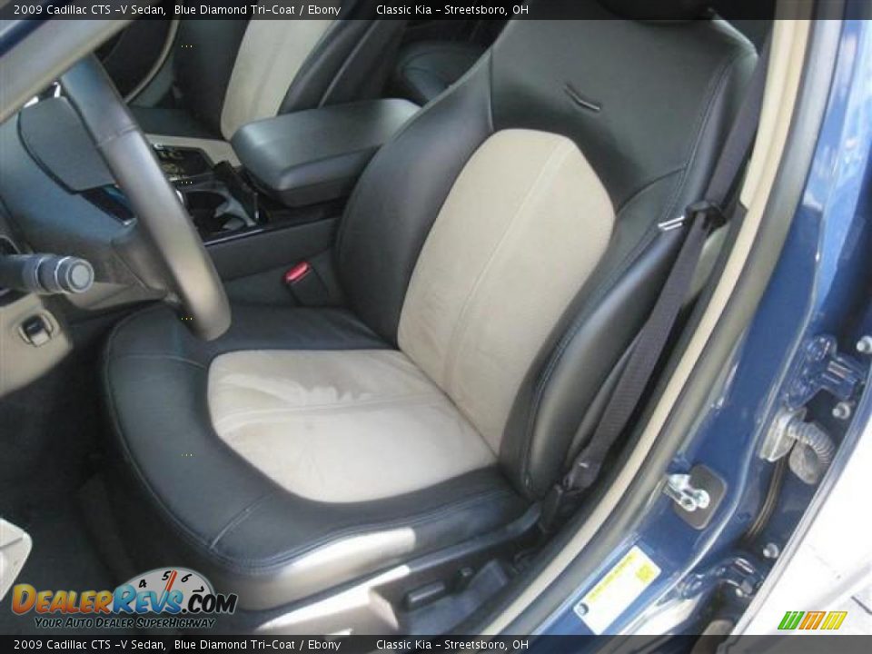 2009 Cadillac CTS -V Sedan Blue Diamond Tri-Coat / Ebony Photo #22