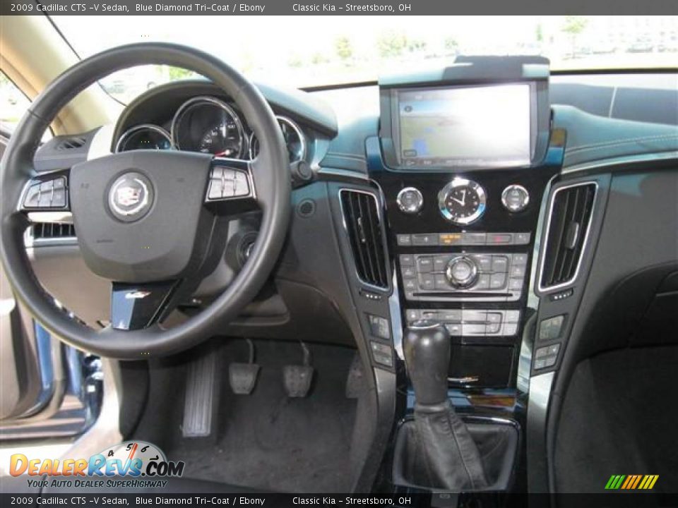 2009 Cadillac CTS -V Sedan Blue Diamond Tri-Coat / Ebony Photo #24