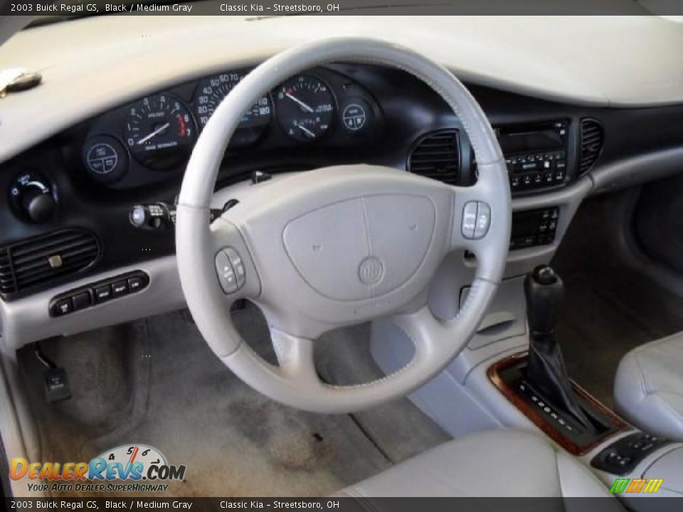 2003 Buick Regal GS Black / Medium Gray Photo #15