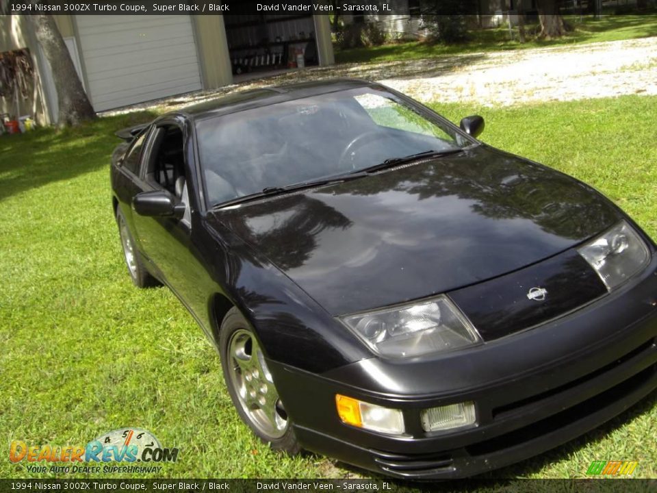 1994 Nissan 300ZX Turbo Coupe Super Black / Black Photo #1