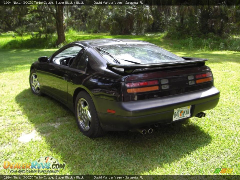 1994 Nissan 300ZX Turbo Coupe Super Black / Black Photo #3