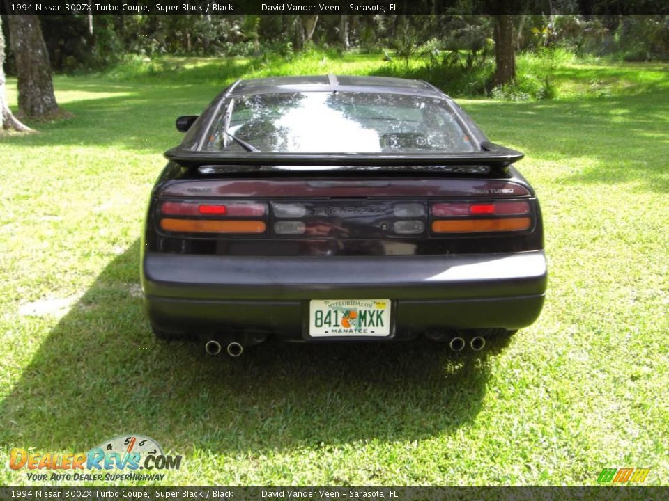 1994 Nissan 300ZX Turbo Coupe Super Black / Black Photo #4