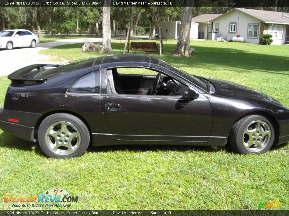 1994 Nissan 300ZX Turbo Coupe Super Black / Black Photo #6