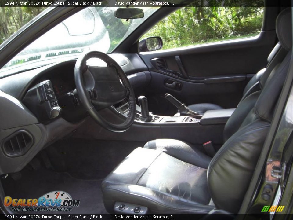1994 Nissan 300ZX Turbo Coupe Super Black / Black Photo #9