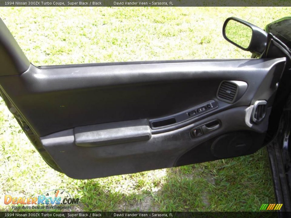 1994 Nissan 300ZX Turbo Coupe Super Black / Black Photo #14