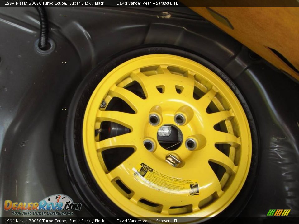 1994 Nissan 300ZX Turbo Coupe Super Black / Black Photo #16