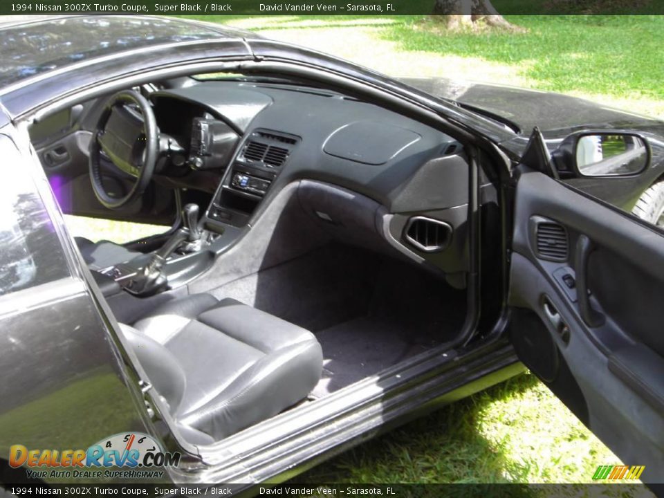 1994 Nissan 300ZX Turbo Coupe Super Black / Black Photo #19