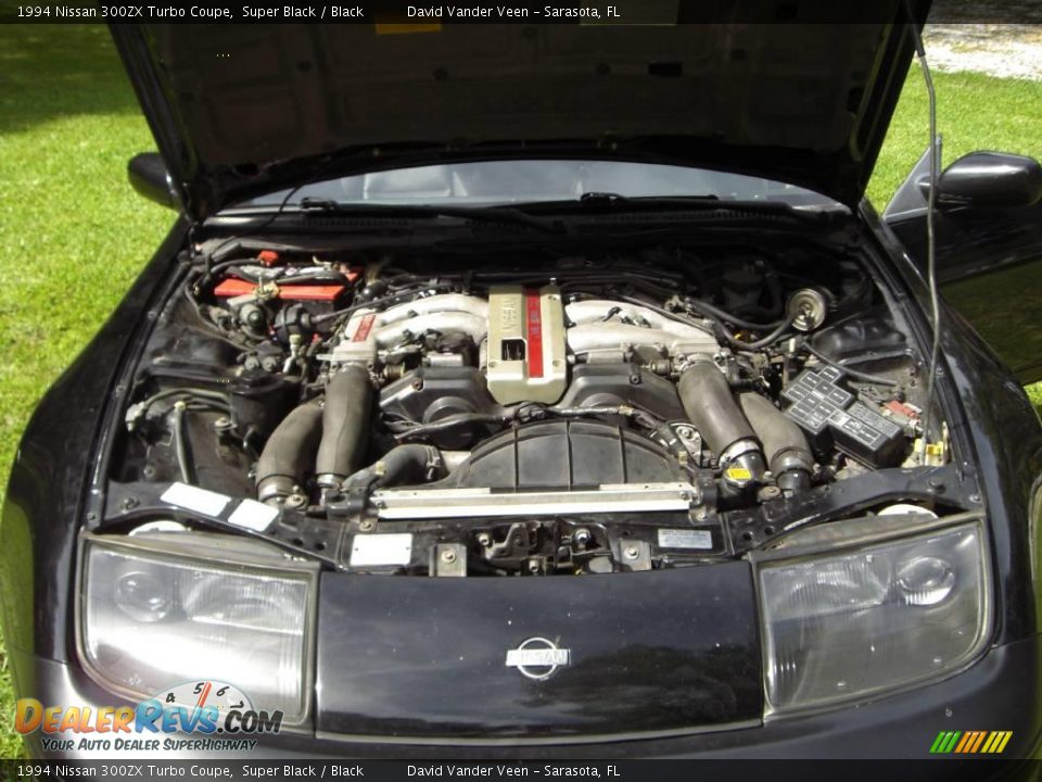 1994 Nissan 300ZX Turbo Coupe Super Black / Black Photo #22